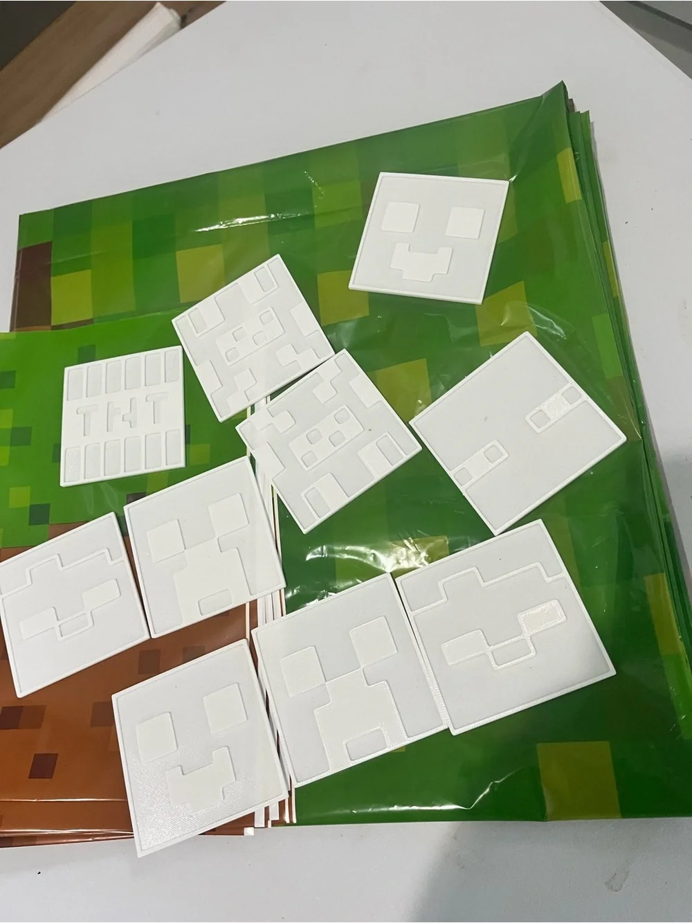 Minecraft birthday deco Happy Birthday Party Banner and Decorations - Green